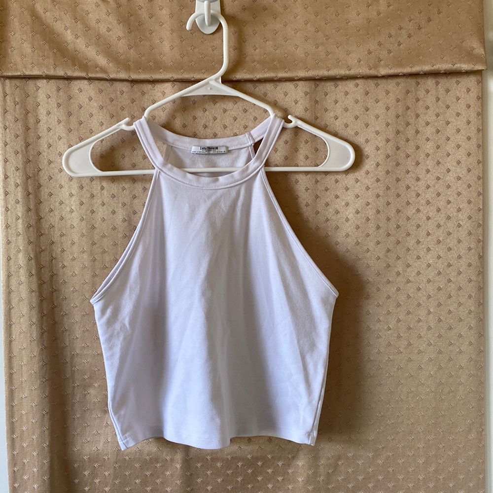 Zara White Crop Top